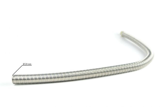 Hovedbilde Eksosslange 2-lags 24 mm uisolert